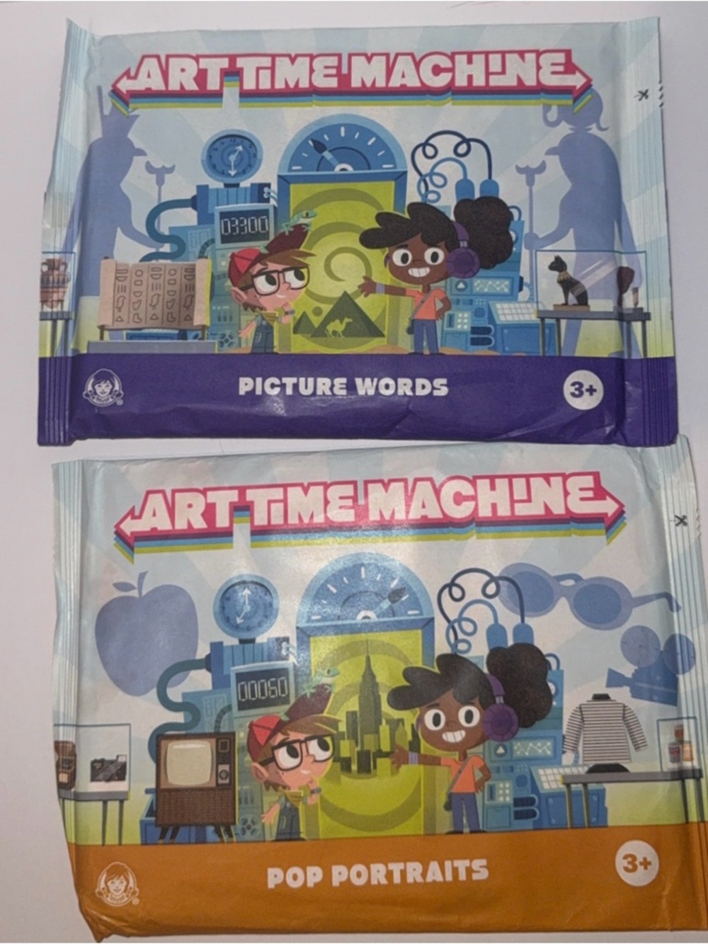 Wendy's Art Time Machine toys set of 2